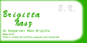 brigitta nasz business card